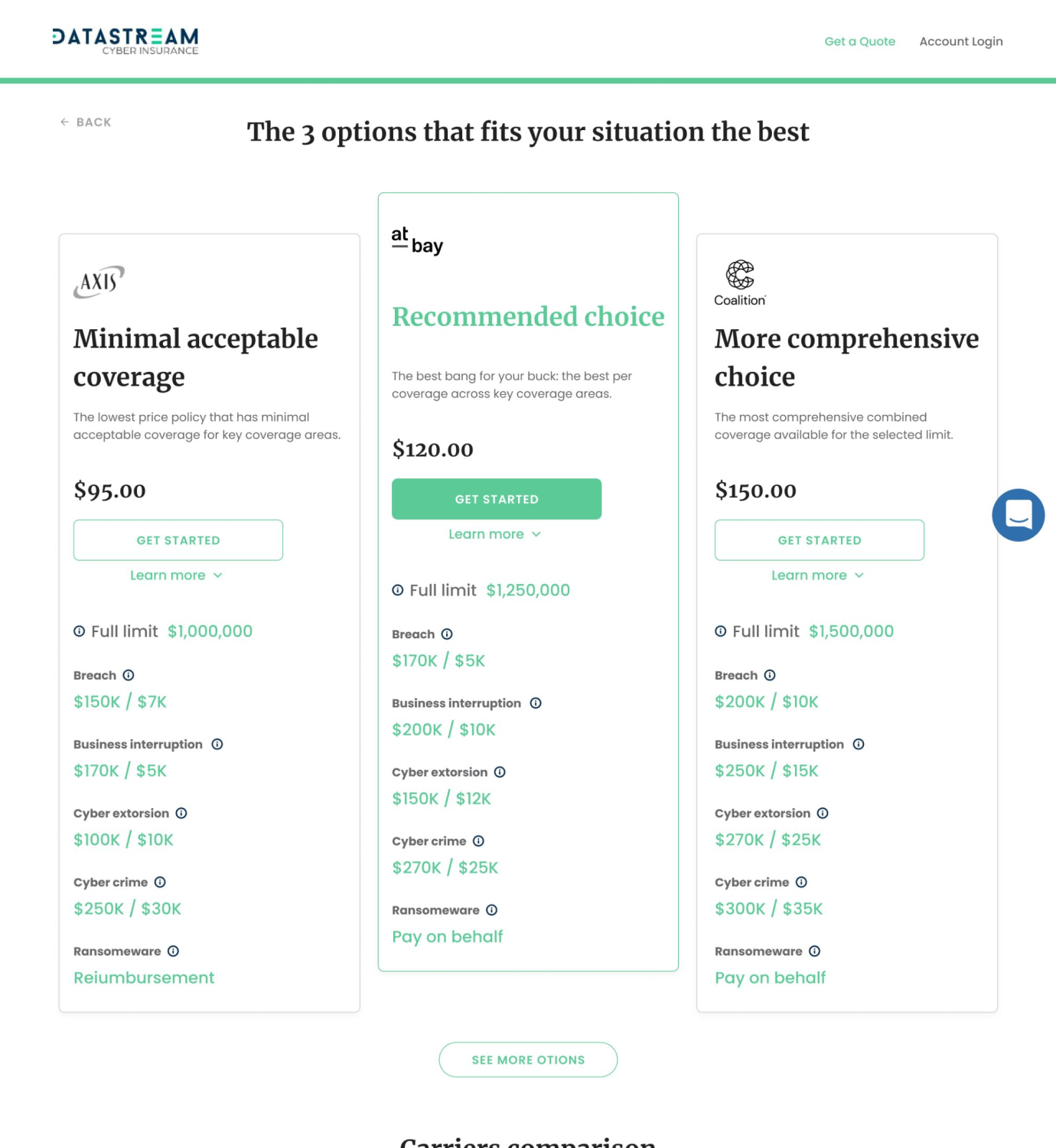 Datastream site preview